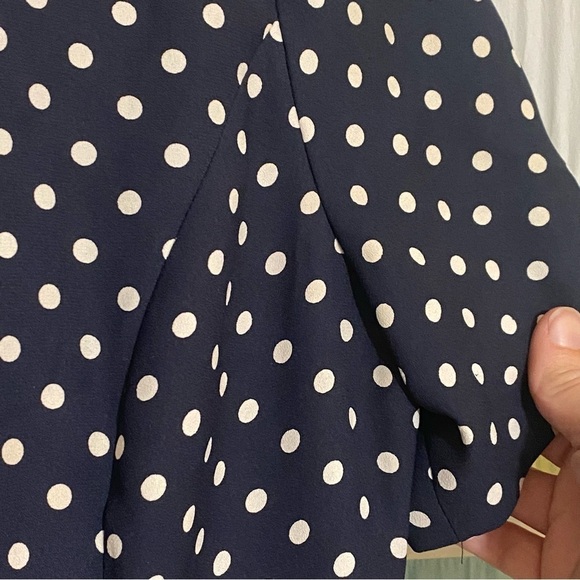 Vintage Polka Dot Liz Claiborne Fitted Career Dress Sz 12 - Picture 6 of 8
